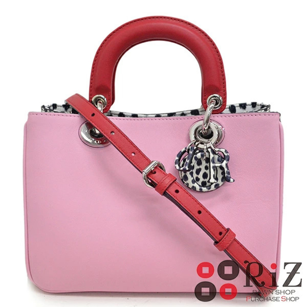 Christian Dior Lady Diorissimo Handbag Tote Bag Pink